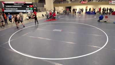 14U - 175 lbs Semis - Jordan Gunderson, Stillwater Area Wrestling vs Evan Macalus, White Bear Lake Wrestling