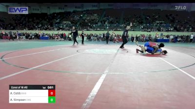 143 lbs Consi Of 16 #2 - Adrian Cobb, Bixby vs Alonzo Simpson, Central Middle School