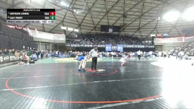 Girls 4A 125 lbs Champ. Round 2 - Lily Feist, Tahoma (Girls) vs Adyson Lewis, Pasco (Girls)