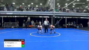 99 lbs Quarterfinal - Mason Mangialino, Comsewogue Hs / Barn Brothers vs Liam English, Journeymen