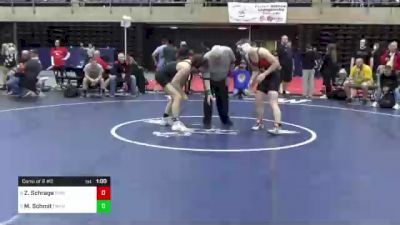 152 lbs Consi Of 8 #2 - Zack Schrage, Elmira, NY vs Michael Schmit, Fawn Grove, PA