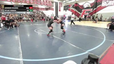 130 lbs Round 2 - Dylan Yamada, Socal Hammers vs Addison Chaires, Bonita