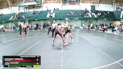 141 lbs 5th Place Match - Cole Solomey, Purdue vs Anthony Ferraro, Edinboro