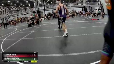 175 lbs Round 4 (8 Team) - Liam Johnson, Team Shutt Garnett Trained vs Mason Chamberlin, VA Team Predator