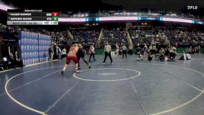 2A 285 lbs Champ. Round 1 - Antonio Nixon, Heide Trask Senior High School vs Hagen Barker, John M. Morehead High School