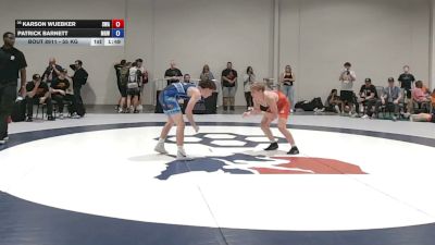 55 kg Cons. Rd Of 64 - Karson Wuebker, Sebolt Wrestling Academy vs Patrick Barnett, Monster Garage Wrestling
