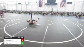 102 lbs Quarterfinal - Nick Jimenez, Threshold WC vs Luke Degroat, Dominate Club Wrestling
