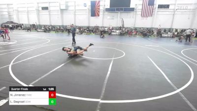 102 lbs Quarterfinal - Nick Jimenez, Threshold WC vs Luke Degroat, Dominate Club Wrestling