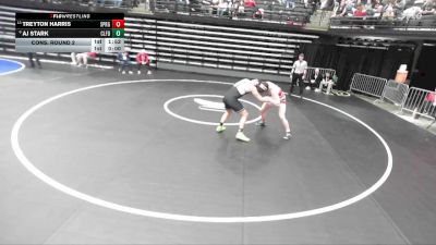 5A 190 lbs Cons. Round 2 - Aj Stark, Clearfield vs Treyton Harris, Springville