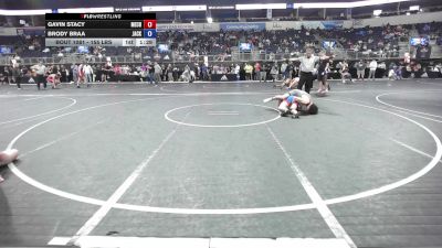 155 lbs Consolation - Gavin Stacy, Mechanicsburg vs Brody Braa, Jackson County Wrestling