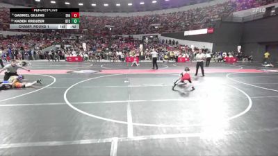 66 lbs Champ. Round 1 - Kaden Kreuzer, B.A.M Training Center vs Gabriel Gilling, Shawano