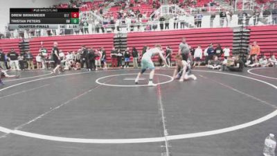 126 lbs Quarterfinal - Drew Brinkmeier, 817 Wrestling Club vs Tristan Peters, Bristow Wrestling Club