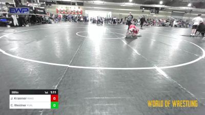 89 lbs Round Of 16 - Jaxon Kraemer, Ranger 47 Wrestling Club vs Carl Weidner, Purler Wrestling