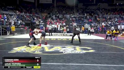 116 lbs Cons. Round 2 - Lucas Youmara, Evanston School Of Wrestling vs Connor Kern, Yorkville WC