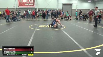 126 lbs Quarterfinal - Aidan Sliger, Orange High School vs Jacob Shafer, Buena Vista Outlaws