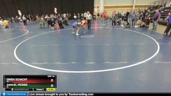 130 lbs Cons. Round 3 - Samuel Mosier, IN vs Owen Schacht, WI