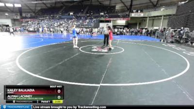 115 lbs Quarterfinal - Kailey Balajadia, NWWC vs Aliyah Lachney, Thunder Mountain Wrestling Club