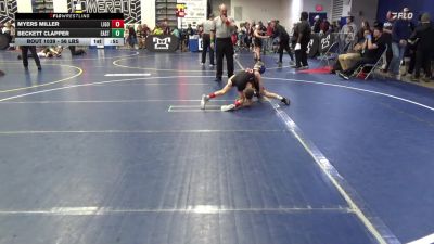 56 lbs Round Of 16 - Myers Miller, Ligonier Valley vs Beckett Clapper, East Pennsboro