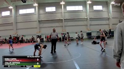 80 lbs Finals (2 Team) - Ezra Cappa, Contenders WA Green vs Collin Artman, Dayton Bandits