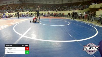 50 lbs Consi Of 4 - Lennon Phipps, Hilldale Youth Wrestling Club vs Tennesselynn Goodner, Standfast