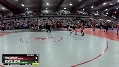 110 lbs Cons. Round 2 - Braxton Strait, Willard Youth Wrestling Club-AAA vs Drake Nunley, Cape Central Wrestling Club-A 