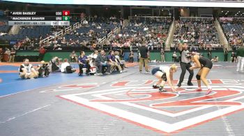 6A - 138 lbs 1st Place Match - MacKenzie Shaver, Union Pines High School vs Averi Baisley, Charlotte Catholic High School