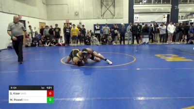 152 lbs R-64 - Greg Kiser, Saegertown vs Makiya Powell, Parkersburg South-WV