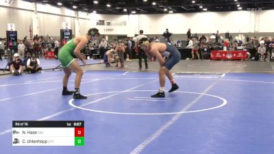 184 lbs Rd Of 16 - Nathan Haas, California Baptist University vs Caleb Uhlenhopp, Utah Valley