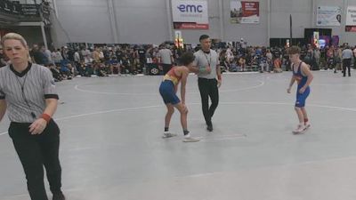 106 lbs Cons. Rd Of 32 - Easton Landas, Sebolt Wrestling Academy vs Alfredo Vargas, Bobcat Wrestling Club