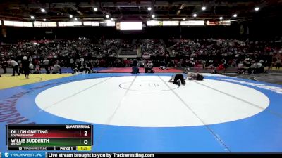 3A 160 lbs Quarterfinal - Dillon Gneiting, South Fremont vs Willie Sudderth, Weiser