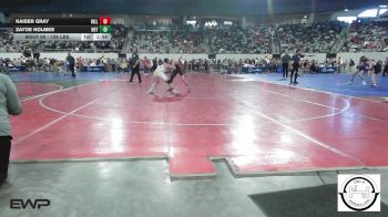 128 lbs Round Of 16 - Kaiser Gray, Hilldale vs Zayde Holmes, Hobart Bearcats