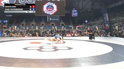 100 lbs Cons. Sub-rd Of 32 - Arleth Leon, California vs Sage Lichtenberger, Wyoming