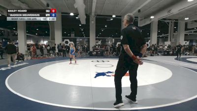 105 lbs Cons. Quarters - Bailey Hoard, California vs Madison Nieuwenhuis, Michigan Premier WC
