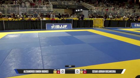 Alexandros Simon Hughes vs Cesar Adrian Bocanegra 2025 Pan Kids Jiu-Jitsu IBJJF Championship