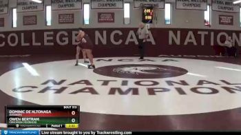 125 lbs Champ. Round 2 - Owen Bertram, Concordia Moorhead vs Dominic De`altonaga, Augsburg