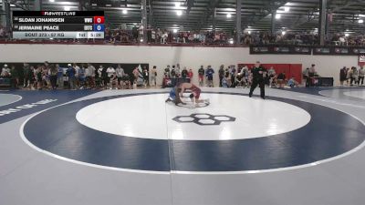 57 kg Champ. Rd Of 64 - Sloan Johannsen, Wolves Wrestling Club vs Jermaine Peace, Eagle Regional Training Center