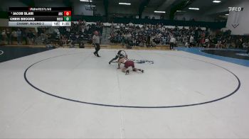133 lbs Champ. Round 2 - Jacob Blair, Arcadia vs Chris Brooks, Messiah