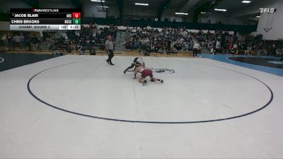 133 lbs Champ. Round 2 - Jacob Blair, Arcadia vs Chris Brooks, Messiah