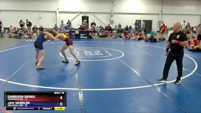 114 lbs 2nd Wrestleback (16 Team) - Garrison Dierks, Minnesota Red vs Levi Wheeler, Oklahoma Red