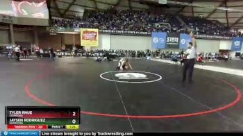 3A 126 Quarterfinal - Tyler Rhue, Stanwood vs Jaysen Rodriguez, Hermiston