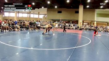 144 lbs Round 4 (6 Team) - George Dennis, Team Shutt RJ vs Tony Brewer, All American WC