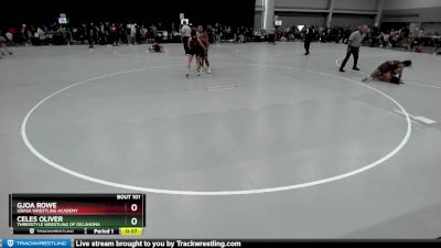 95 lbs Quarterfinal - Celes Oliver, Threestyle Wrestling Of Oklahoma vs Gjoa Rowe, Ubasa Wrestling Academy