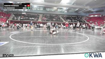 67 lbs Consi Of 8 #2 - Cheston Thompson, HURRICANE WRESTLING ACADEMY vs Eli Remington, Skiatook Youth Wrestling