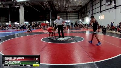 125 lbs Round 4 (6 Team) - Amaris Jackson, GREAT NECK WC - GOLD vs Gabriel Hernandez, CLINIC WRESTLING