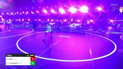 109 lbs Consi Of 16 #1 - Sebastian Nieb, Valor Elite Wrestling vs Cody Littlepage, Bald Eagle WC