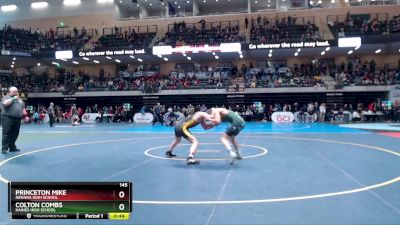 145 lbs Cons. Round 1 - Princeton Mike, Nenana High School vs Colton Combs, Haines High School