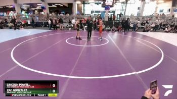 106 lbs Quarterfinal - Lincoln Powell, All American Wrestling Club vs Zac Gonzalez, Dead Shot Wrestling Club