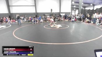 84 lbs Cons. Semi - Hayes Brown, Cowboy Mat Club vs Avery Mullins, Pioneer Grappling Academy