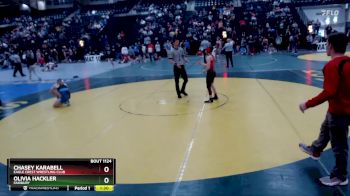 104-113 lbs Quarterfinal - Chasey Karabell, Eagle Crest Wrestling Club vs Olivia Hackler, FAIRBURY