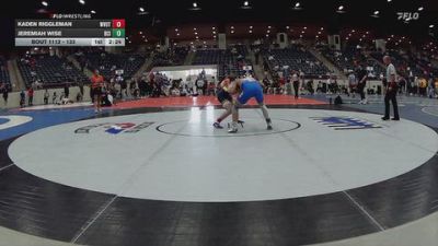 133 lbs Cons. Round 1 - Kaden Riggleman, WVU Tech (W.Va.), WV vs Jeremiah Wise, Briar Cliff (Iowa)